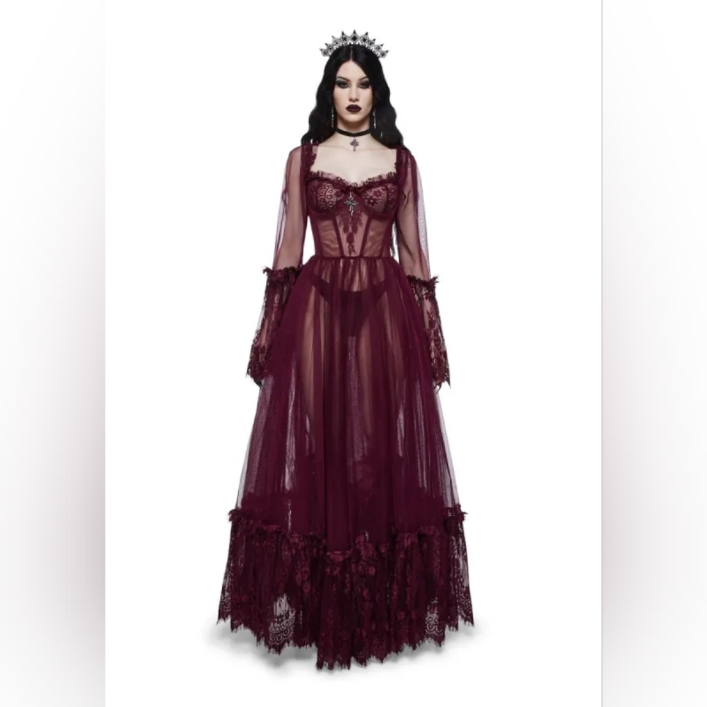 Dolls Kill Dance with death maxi dress